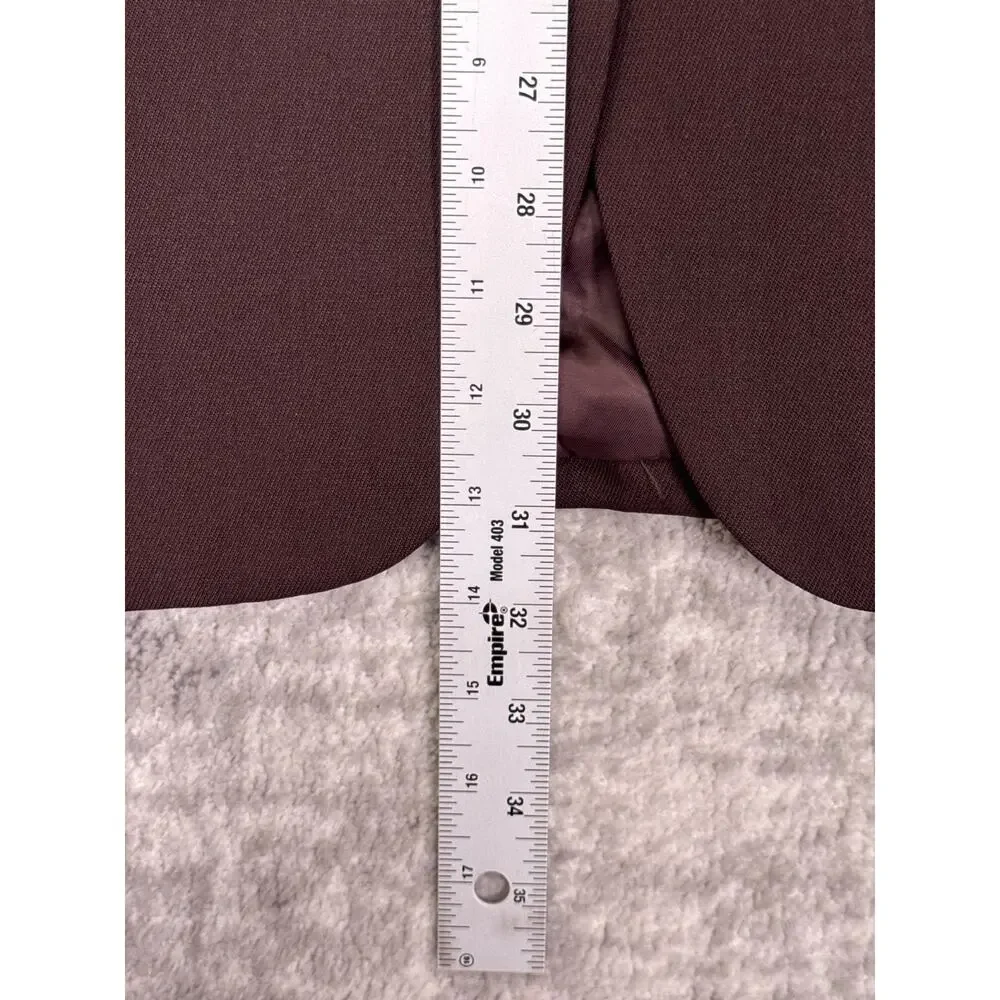 Aritzia Agency Blazer Large Womens Babaton Wool Twill Oversized Chocolate Brown
